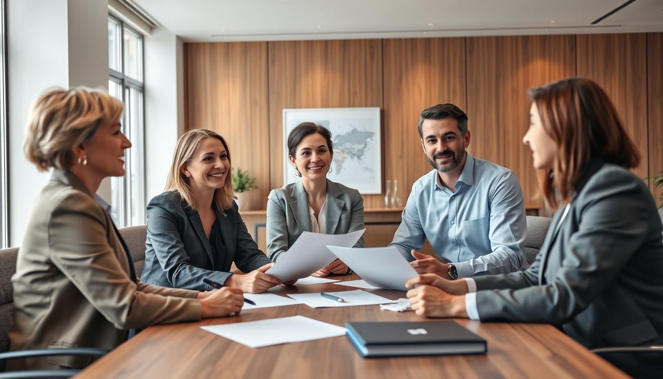 Family elder care planning discussion